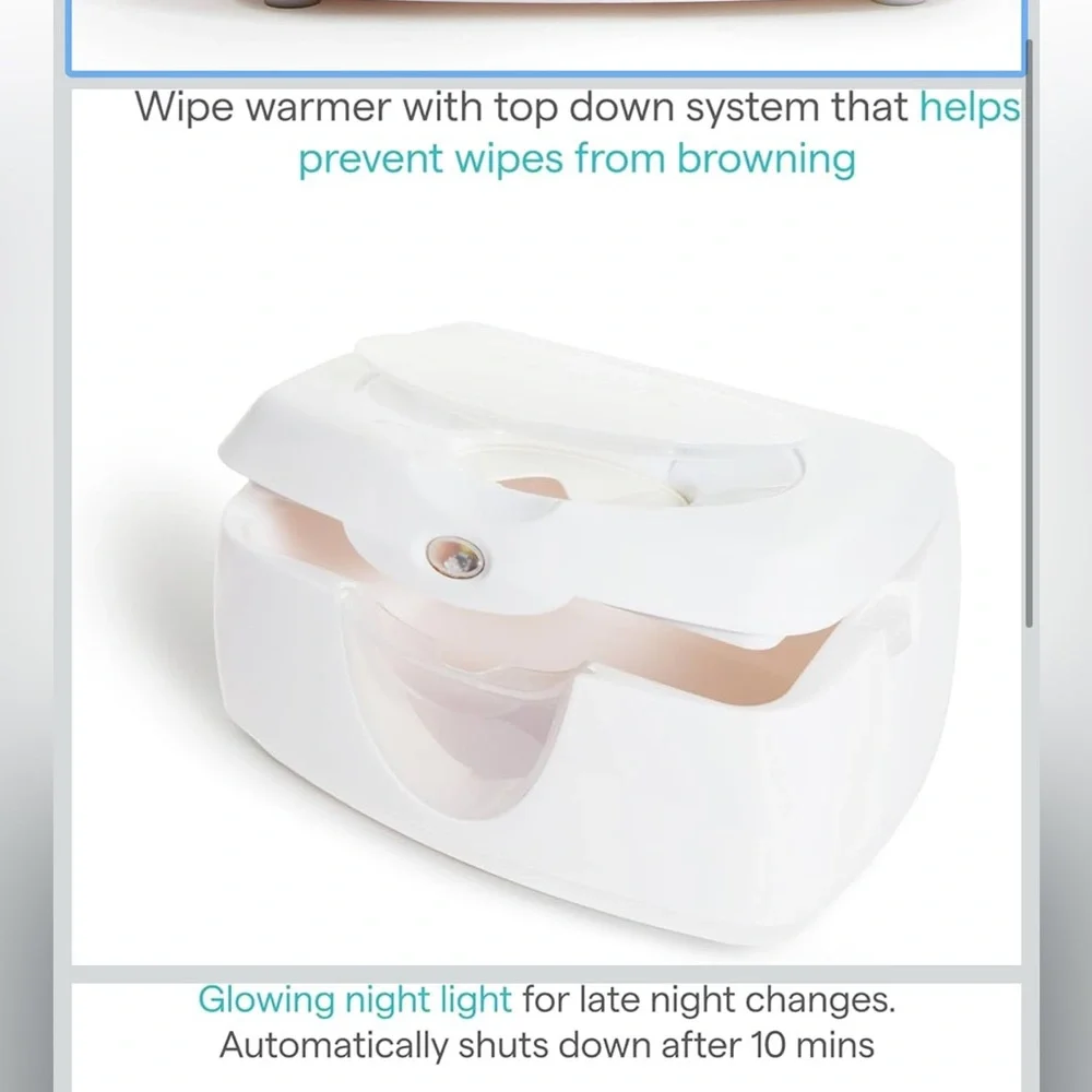 Munchkin Warm Glow Baby Wipe Warmer, White